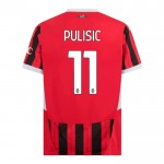 Günstige Fußballtrikots AC Mailand Pulisic 11 Heimtrikot 2024-25 Kurzarm